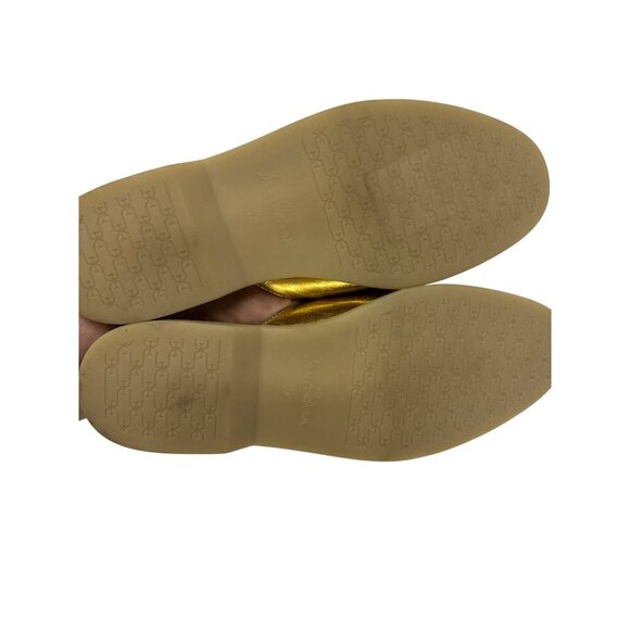 Sam Edelman Kira Women's Bit Mule Slide Gold Leather Slip On Metal Detail 7.5 - Picture 5 of 7